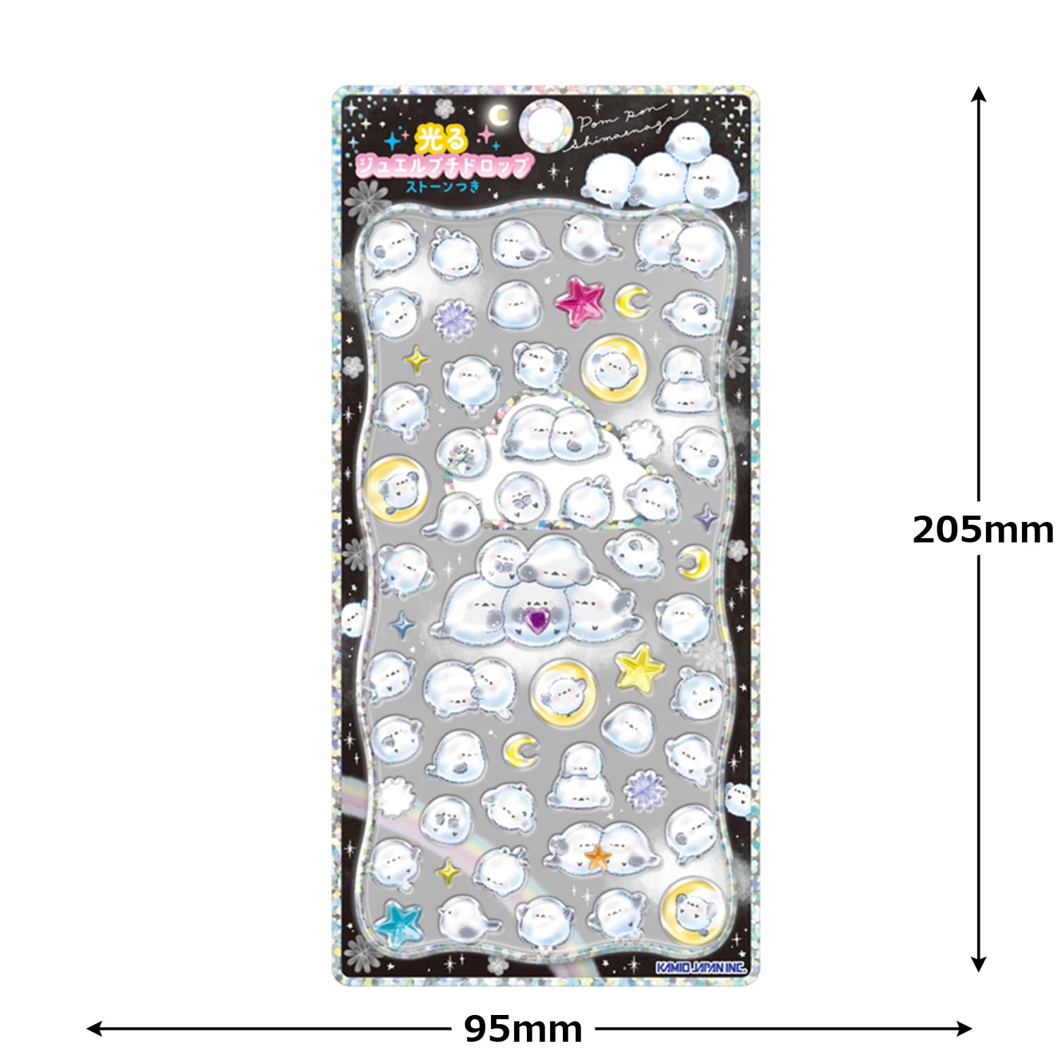 Amazon.co.jp: カミオジャパン ステッカー 光るプチドロップステッカー